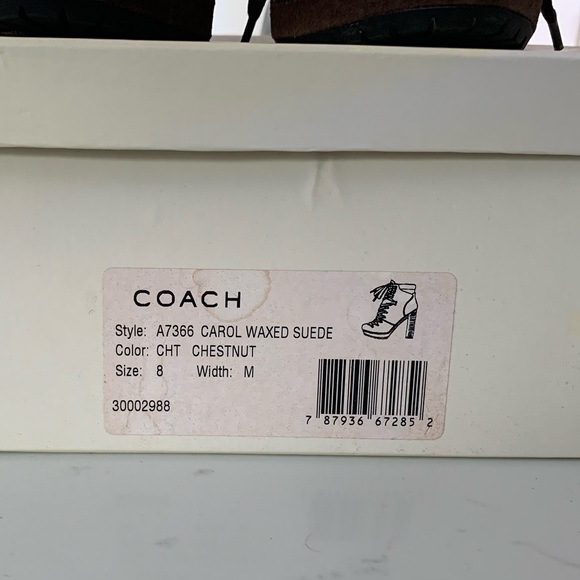 Coach suede platform combat boot - Picture 2 of 6